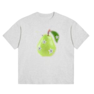 Star-And-Pear Print T-Shirt — Grey