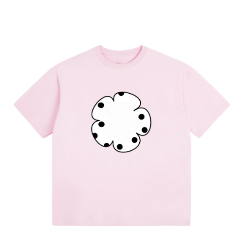 Chic Polka Dot T-Shirt – Pink