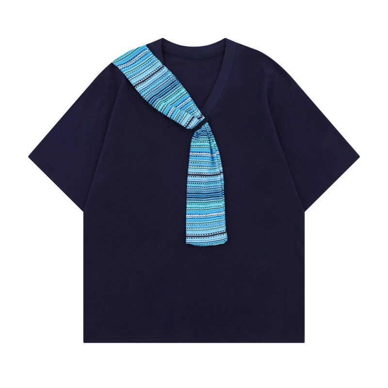 Trendy Patch Detail T-Shirt